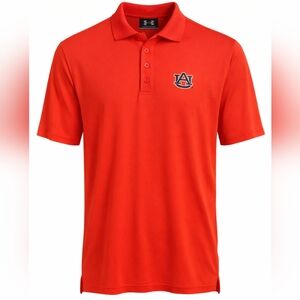 Auburn Golf Polo Men's Medium Under armour Loose Orange Medium